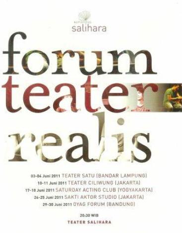Jadwal Forum Teater Realis di Salihara